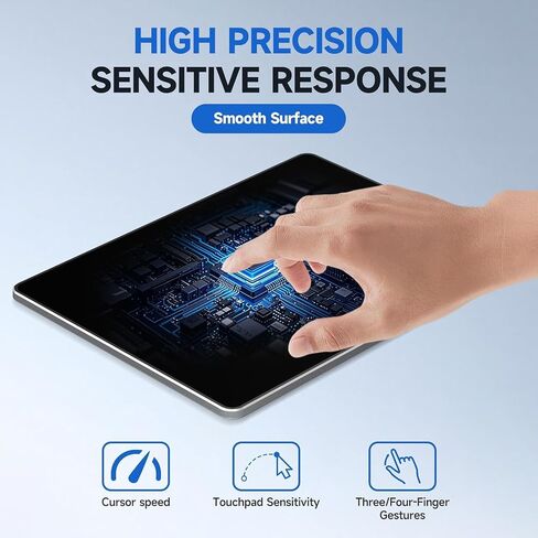 Wired Trackpad for Windows 10/11 – High-Precision Multi-Touch Portable Touchpad Mouse with Multi-Gesture, Ultra-Slim Aluminum Design, Compatibility for PC, Laptop, and Desktop Computers in Saudi Arabia