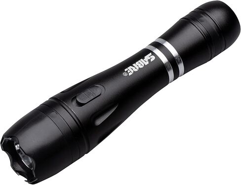 SABRE 2-in-1 Tactical Stun Gun with LED Flashlight, Self Defense Stun Gun with 2.517 µC Charge Produces Intolerable Pain, 130 Lumen LED Light, Safety Switch, Belt Holster, Rechargeable Battery in Saudi Arabia