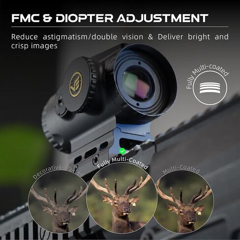 Vector Optics Paragon 3x18 Mini Prism BDC Reticle Riflescope CQB Sight Tactical Rifle Scope Fast Shooting Fits for AR15 AR 15 M4 .223 5.56, SCPS-M03 in Saudi Arabia