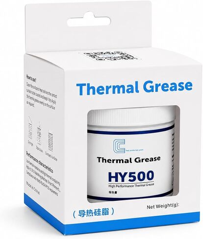 HY500-100g CPU Thermal Heatsink Grease Paste Compound Thermal Conductivity: >1.93W/m-k Carbon Based High Performance for CPU PC GPU -100 Grams in Saudi Arabia