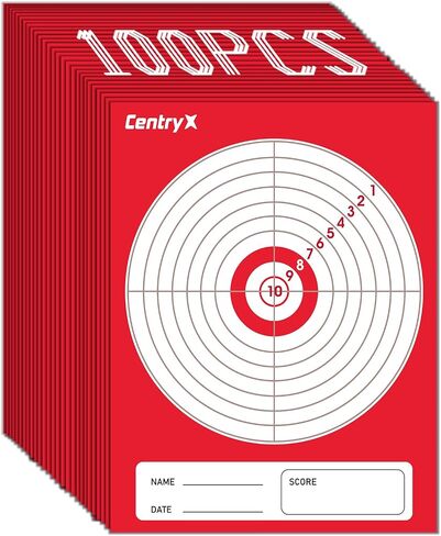 BB Trap Target Pellet Collector Resetting Target(Airgun Only) with 20pcs 7" X 9" Paper Targets and 3 Spinner Targets in Saudi Arabia