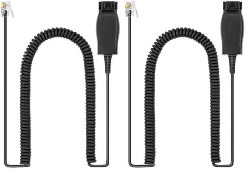 HIS Adapter Cable Compatible with Plantronics QD Headset to Avaya J100, 1600, 9600 IP Phones: 1608 1616 9608 9610 9611 9620 9621 9630 9640 9641 9650 9670 in Saudi Arabia