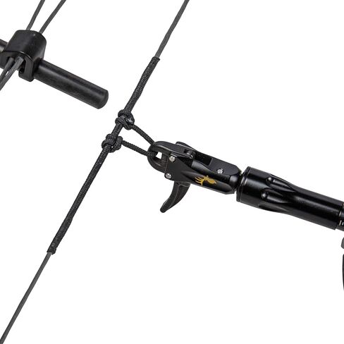 Trophy Ridge Shootout Compact Dual-Caliper Archery Bowhunting Release - 360° Swivel Arm, Adjustable Length, Trigger Travel Tuning, Premium Leather Buckle Strap, Black in Saudi Arabia