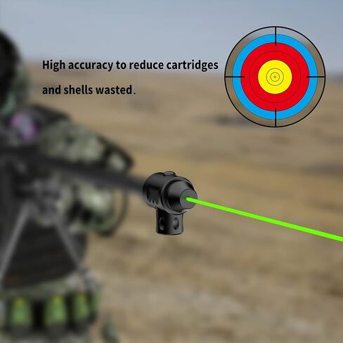 Green Laser Bore Sight Kit,Laser Boresighter Multiple Caliber (0.17 to 10) with Magnetic and Big Button Switch for Rifle Scope Handgun Hunting in Saudi Arabia