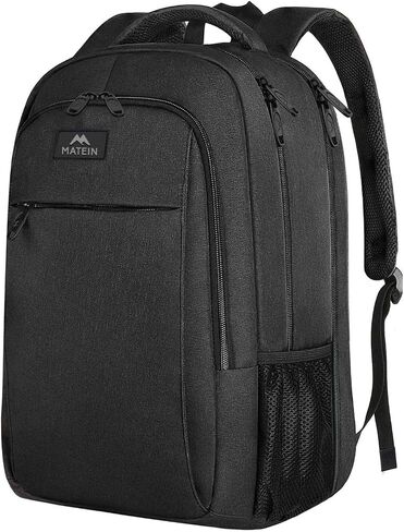 MATEIN Travel Laptop Backpack, 15.6 Inch College School Computer Bag, Grey | Slim Sturdy Business Daypack, Anti Theft Bookbag, Water Resistant, Gift for Men & Women, Personal Item Bag, Mochilas in Kuwait