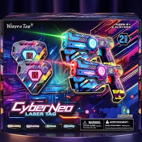 Rechargeable Laser Tag Set of 4, Gifts for 8 9 10 11 12 13 Year Old Boy Birthday, Lazer Tag Gun with Vest, Outdoor Family Games for Kids & Adults, Boy Toys Age 8-10, Teen Boy Gril 8-12 Years Gift in Saudi Arabia