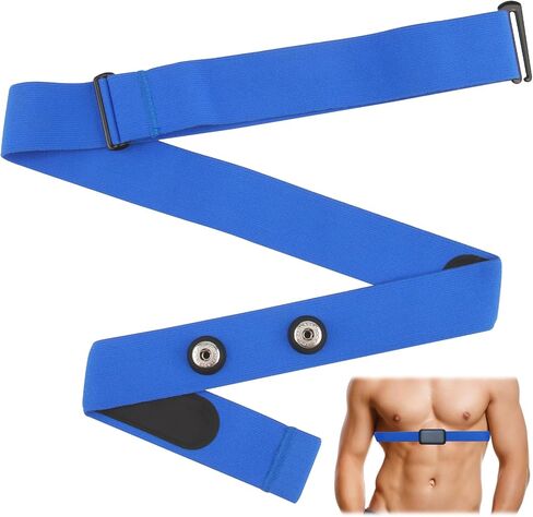 Heart Rate Monitor Chest Band for Polar H10 H9 H7, Adjustable Waterproof Replacement Chest Strap Compatible with Polar Garmin in Saudi Arabia