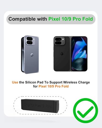 Google Wireless Charging Station,Wireless Charger for Pixel 10/Pixel Watch | 3-in-1 Wireless Charger Stand for Pixel 10/Pro XL/Fold/9,Pixel Watch 3/2&Bud,Fitbit Versa 4/3[Not for Google Watch 4/1] in Saudi Arabia