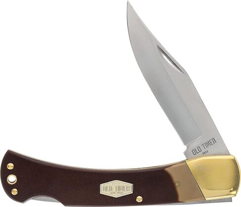 Old Timer 6OT Golden Bear Folding Pocket Knife with Saw Cut Handle in Kuwait