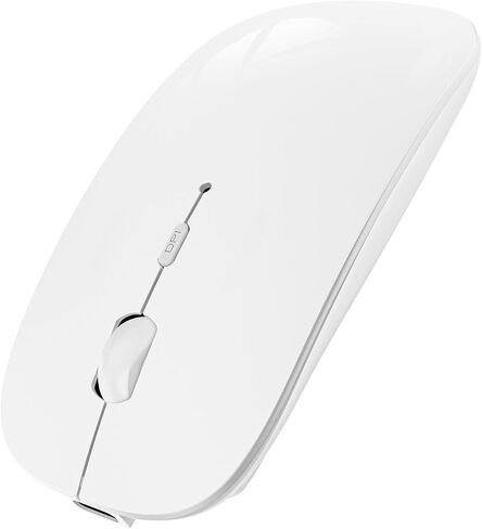 SUNGI Bluetooth Mouse for Laptop/MacBook/iPad/Android PC,Rechargable Quiet Slim Wireless Mouse with Jiggler for Windows/Linux/Tablet,Black in Kuwait