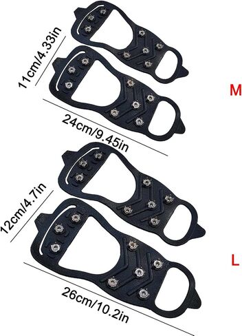 Grade Anti-Skid Ice 8-Tooth Winter Climbing Anti-Slip Snow Spikes Grips Cleats in Saudi Arabia