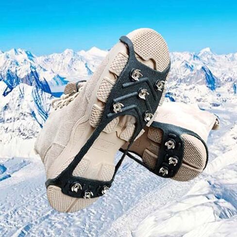 Grade Anti-Skid Ice 8-Tooth Winter Climbing Anti-Slip Snow Spikes Grips Cleats in Saudi Arabia