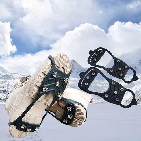 Grade Anti-Skid Ice 8-Tooth Winter Climbing Anti-Slip Snow Spikes Grips Cleats in Saudi Arabia