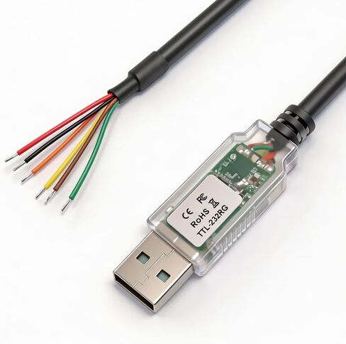 TTL-232RG-VREG1V8-WE TTL to USB Serial Converter Adapter, USB to UART Cable, Supports +1.8V TTL Level UART Signals, Compatible with Windows, Linux, MAC OS in Saudi Arabia