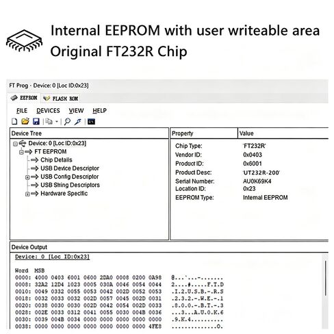 USB to Serial Cable Adapter UT232R-200 with FT232R Chip USB to DB9 RS232 Cable for Windows 11,10, 8, 7, Vista, XP,Linux and Mac OS(2M) (UT232R-200) in Saudi Arabia