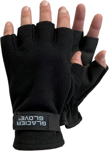 Glacier Glove Unisex Alaska River Fingerless Fishing Gloves | Lightweight, Breathable, Non-Slip Grip, with Elasticized Cuffs, for Outdoors, Fly Angling, Paddling, Hiking in Saudi Arabia