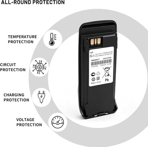 5-Pack PMNN4077 PMNN4077C PMNN4077D Battery Compatible with DP3400 DP3401 in Saudi Arabia