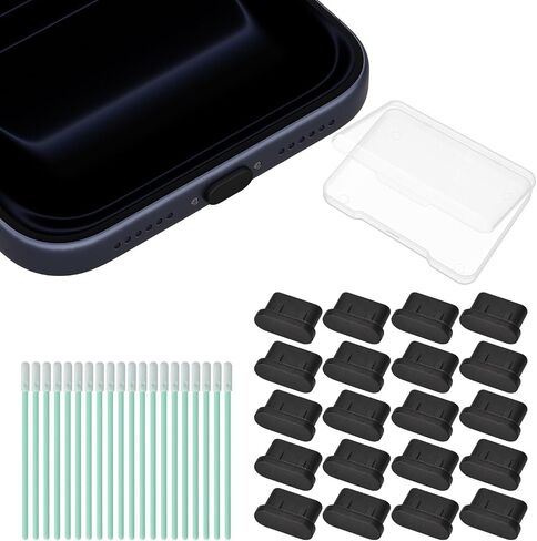 20PCS USB C Dust Plug Silicone Type C Anti Dust Port Cover Charging Port Protectors Cleaner Compatible with iPhone 17 16 15 Pro Max, Samsung Galaxy S25 S24 S24+ Ultra S23 S22 & All USB Type C Ports in Saudi Arabia