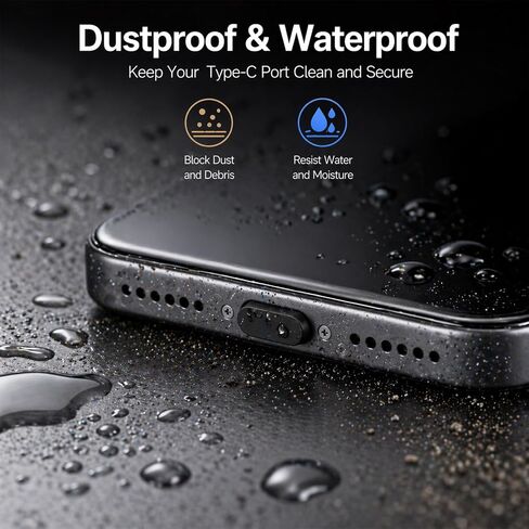 20PCS USB C Dust Plug Silicone Type C Anti Dust Port Cover Charging Port Protectors Cleaner Compatible with iPhone 17 16 15 Pro Max, Samsung Galaxy S25 S24 S24+ Ultra S23 S22 & All USB Type C Ports in Saudi Arabia