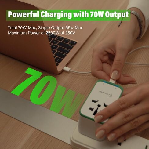 GlocalMe RoamPlug Universal Travel Adapter and MeowGo G50Max 5G Mobile Hotspot, NTN Satellite Communication(SMS), Portable WiFi Hotspot for Travel in 200+ Regions in Saudi Arabia