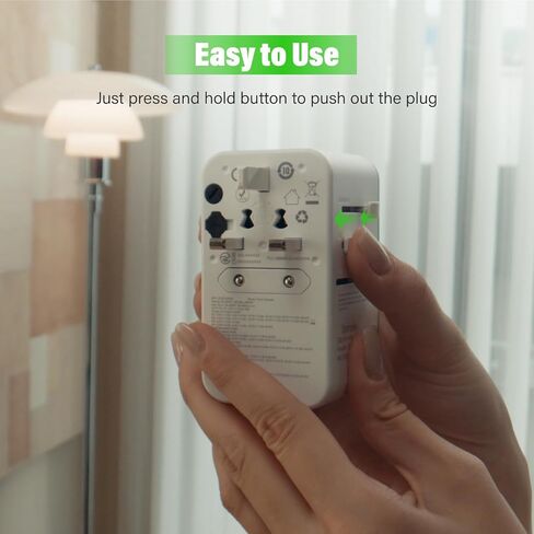 GlocalMe RoamPlug Universal Travel Adapter and MeowGo G50Max 5G Mobile Hotspot, NTN Satellite Communication(SMS), Portable WiFi Hotspot for Travel in 200+ Regions in Saudi Arabia