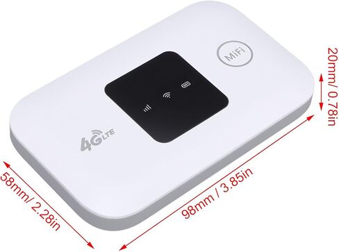 Diyeeni 4G LTE Mobile Hotspot, Portable WiFi Hotspot Device with 10 Device Connections and No SIM Card Needed, for Travel Home and Work Internet Access in Kuwait