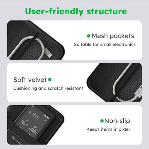 GlocalMe Protective Travel Case and MeowGo G50Max 5G Mobile Hotspot, NTN Satellite Communication(SMS), Portable WiFi Hotspot for Travel in 200+ Regions in Saudi Arabia