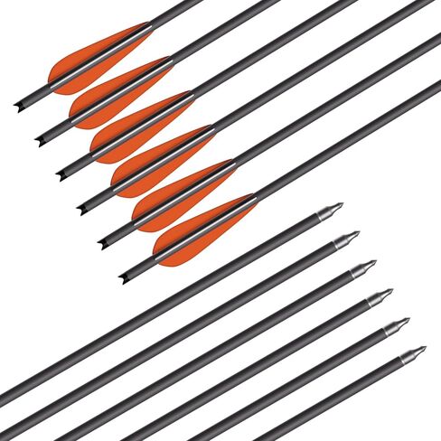 24Pcs 20 Inch Crossbow Bolt Hunting Carbon Arrows | for Outdoor Target Practice in Saudi Arabia