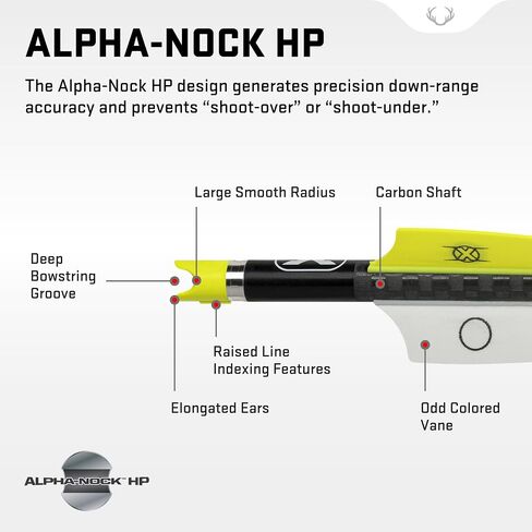 TenPoint EVO-X Non-Lighted CenterPunch16 - 16" Carbon Crossbow Arrows, Pack of 6 - With Alpha-Nock HP & HP Aluminum Bushing - For Use with Havoc RS440 & Siege RS410 in Saudi Arabia