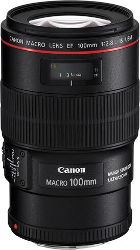Canon EF 100mm f/2.8L IS USM Macro Lens for Canon Digital SLR Cameras (Renewed) in Kuwait
