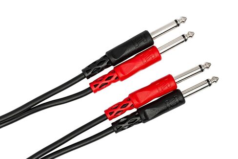 Hosa CPP-202 Dual 1/4 Inch TS to Dual 1/4 Inch TS Stereo Interconnect Cable, 6.6 Feet in Saudi Arabia