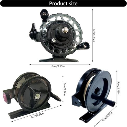 Portable Fly Ice Fishing Line Reels Winter Ice Fishing Reels Tackle Throwing Wheel Fish Tackle Tool Easy to Use in Saudi Arabia