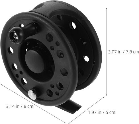 Portable Abs Plastic Fly Fishing Reel with Enhanced Durability and Accurate Casting for Freshwater and Saltwater Fishing, Lightweight Design for Anglers in Saudi Arabia