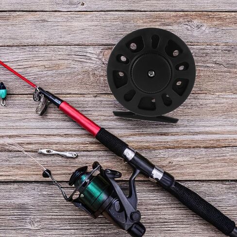 Portable Abs Plastic Fly Fishing Reel with Enhanced Durability and Accurate Casting for Freshwater and Saltwater Fishing, Lightweight Design for Anglers in Saudi Arabia
