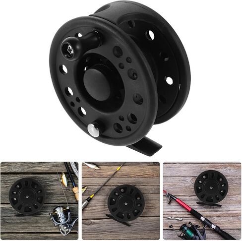 Portable Abs Plastic Fly Fishing Reel with Enhanced Durability and Accurate Casting for Freshwater and Saltwater Fishing, Lightweight Design for Anglers in Saudi Arabia