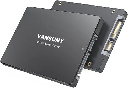 محرك الأقراص الصلبة الداخلي Vansuny 2 تيرابايت SATA III SSD محرك الأقراص الصلبة الداخلي 2.5 بوصة محرك أقراص داخلي متقدم ثلاثي الأبعاد NAND Flash يصل إلى 500 ميجابايت/ثانية SSD للكمبيوتر المكتبي والكمبيوتر المحمول in Kuwait