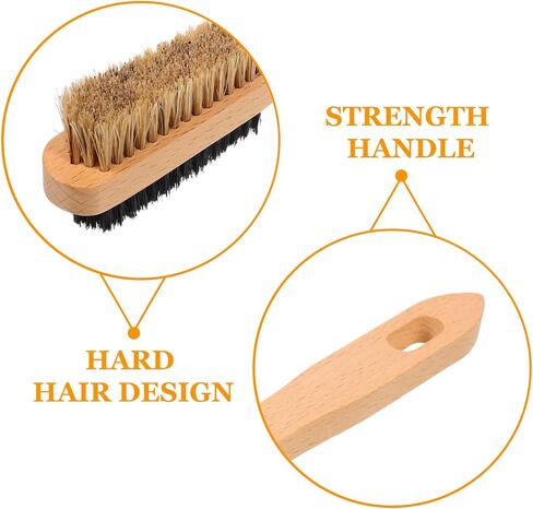 Climbing Cleaning Brush for Rock Bouldering Chalk Removal | Wood Handle, Bristle Head, Compact Size for Gear Care, Suitable for Outdoor Climbs and Gym Use in Saudi Arabia