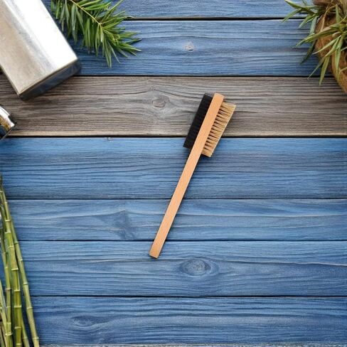 Climbing Cleaning Brush for Rock Bouldering Chalk Removal | Wood Handle, Bristle Head, Compact Size for Gear Care, Suitable for Outdoor Climbs and Gym Use in Saudi Arabia