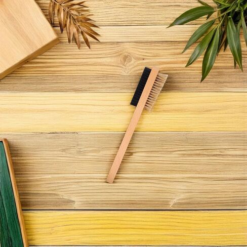 Climbing Cleaning Brush for Rock Bouldering Chalk Removal | Wood Handle, Bristle Head, Compact Size for Gear Care, Suitable for Outdoor Climbs and Gym Use in Saudi Arabia