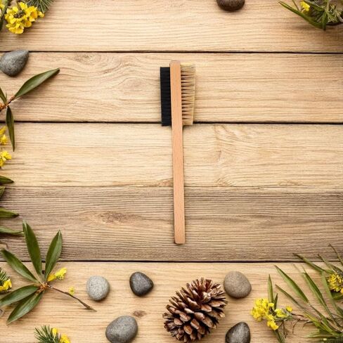 Climbing Cleaning Brush for Rock Bouldering Chalk Removal | Wood Handle, Bristle Head, Compact Size for Gear Care, Suitable for Outdoor Climbs and Gym Use in Saudi Arabia