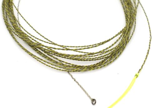 DRAGONtail Tenkara - Bushi CAMO Furled Tenkara Line | Low-visibility camouflage fishing line designed to stay hidden from cautious fish in clear water streams in Saudi Arabia