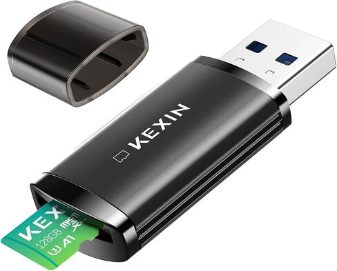 KEXIN SD Card Reader USB 3.0 Micro SD Card Reader Plug and Play 5Gbps Speed SD Card Adapter for Micro SD, Micro SDHC, Micro SDXC and UHS-I Cards TF Card Reader in Kuwait