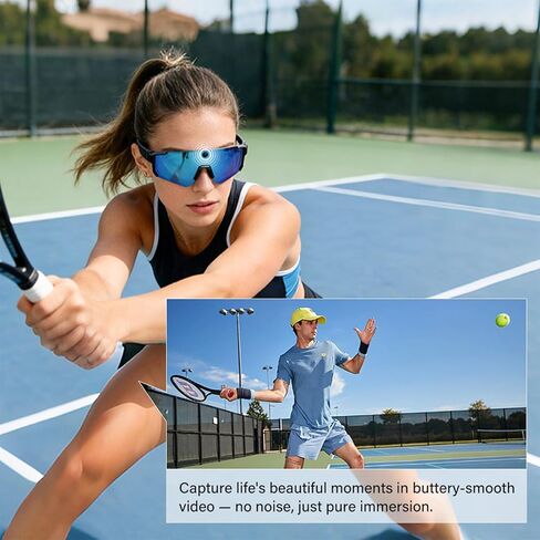 AI Smart Glasses with Open Ear Speaker, 5.4 Bluetooth,Voice Assistant Compatible,Real-Time Translation,Auto Color-Changing Lenses for Business&Outdoor Activities,Model v06 in Saudi Arabia