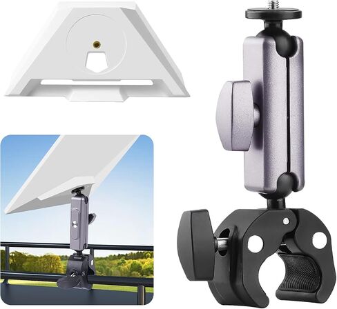 Starlink Mini Mount Adjustable Clamp Accessories for Starlink Mini | Fits 2.2–5CM Poles, Ideal for RV Ladders, Roof Racks, Vans, Boats, Campers, and Outdoor Use in Kuwait