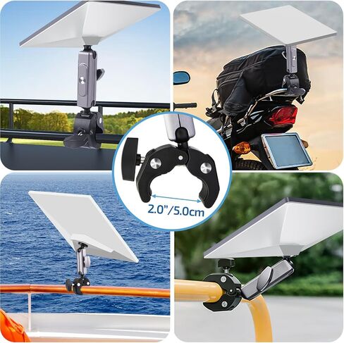 Starlink Mini Mount Adjustable Clamp Accessories for Starlink Mini | Fits 2.2–5CM Poles, Ideal for RV Ladders, Roof Racks, Vans, Boats, Campers, and Outdoor Use in Kuwait