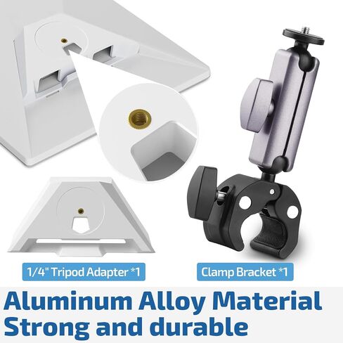 Starlink Mini Mount Adjustable Clamp Accessories for Starlink Mini | Fits 2.2–5CM Poles, Ideal for RV Ladders, Roof Racks, Vans, Boats, Campers, and Outdoor Use in Kuwait
