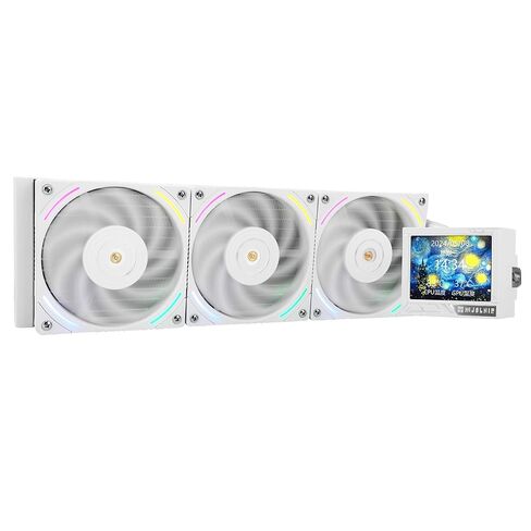 Thermalright Mjolnir Vision 360 ARGB White CPU AIO Cooler,IPS LCD Screen with 320 * 240 Resolution,for AM5&LGA 1700/1851,High-Performance 360 Specs Water-Cooled with 3.5in Removable Display in Saudi Arabia