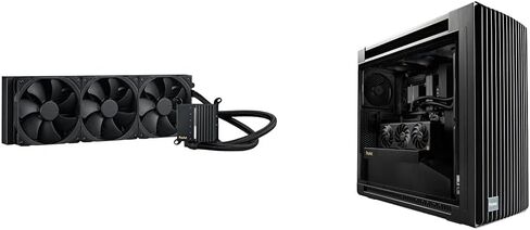 ASUS ProArt LC 360 all-in-one AIO CPU liquid cooler AMD AM4 AM5 & Intel LGA 1700, 1200, 115X support, illuminated system status meter and matte black Alphacool Apex Stealth Metal fans, 6 Year Warranty in Saudi Arabia