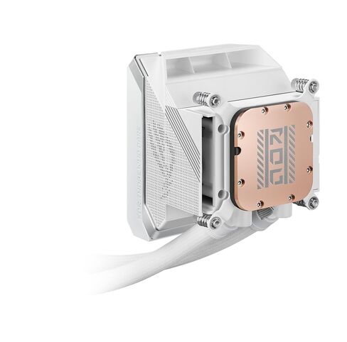 ASUS ROG Strix LC IV 360 ARGB White All-in-One Liquid CPU Water Cooling | 3 x ROG ARGB fans, Asetek pump 8. Gen., LCD display, Intel LGA 1700, 1200, 115X, AMD AM5, AM4 in Saudi Arabia
