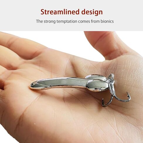 4PCS Funny Fishing Lures, Long Cast DD Jigging Baits with Treble Hooks, Silver Gold Reflective Sequins, Freshwater Saltwater Lures for Bass, Trout, Pike, Walleye, Novelty Gag Gift for Anglers Men in Saudi Arabia